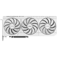 White ASUS Prime RTX 5070 graphics card with triple fans and sleek design, featuring 12 GB GDDR7 memory.