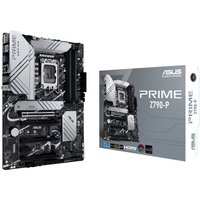 ASUS PRIME Z790-P motherboard, black and silver design, LGA 1700 socket, ATX form factor, with matching product box.