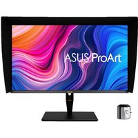ASUS ProArt 32" 4K Ultra HD LED monitor, black frame, vibrant display with color calibration tool.
