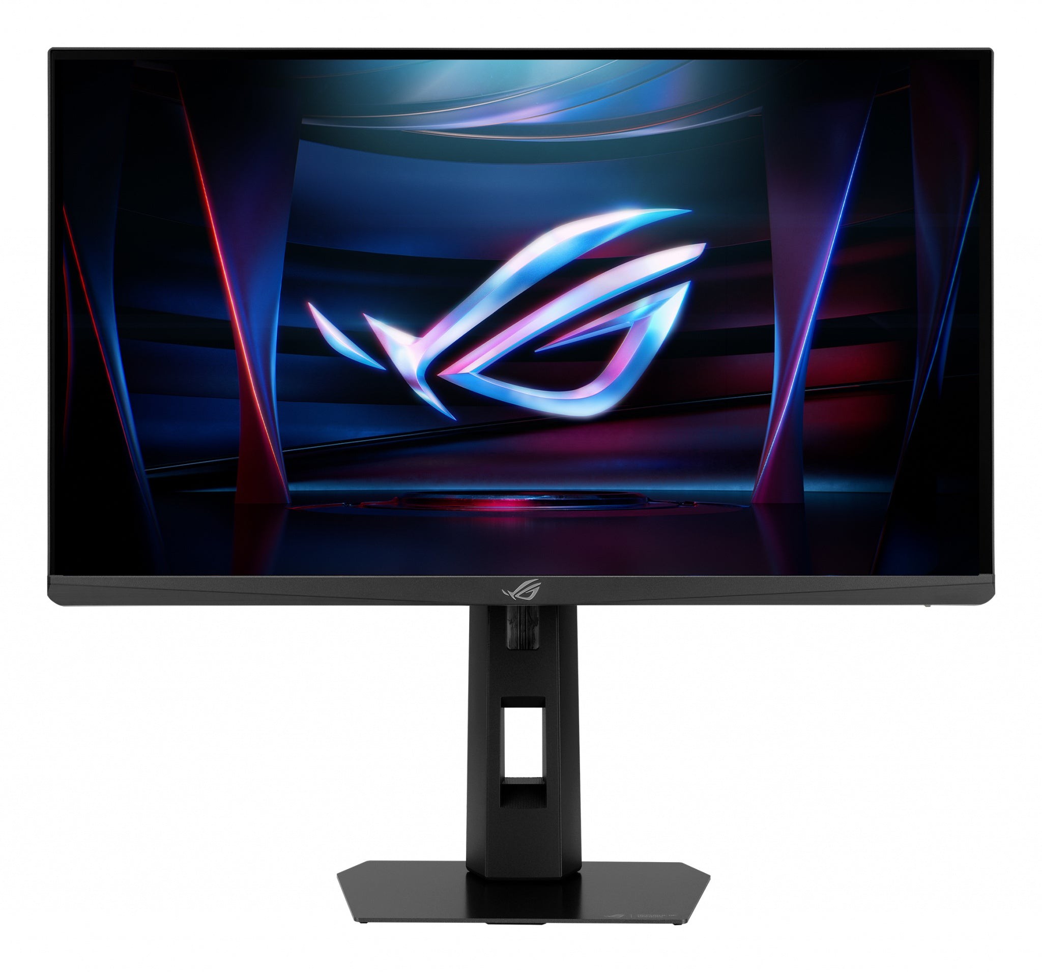 ASUS ROG Strix XG248QSG Ace monitor features a sleek black design, 24.1-inch Full HD LCD display, and a sturdy adjustable stand, showcasing vibrant gaming visuals.