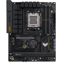 ASUS TUF GAMING B650-PLUS ATX motherboard, black with gold accents, multiple slots and ports, AMD B650 Socket AM5.