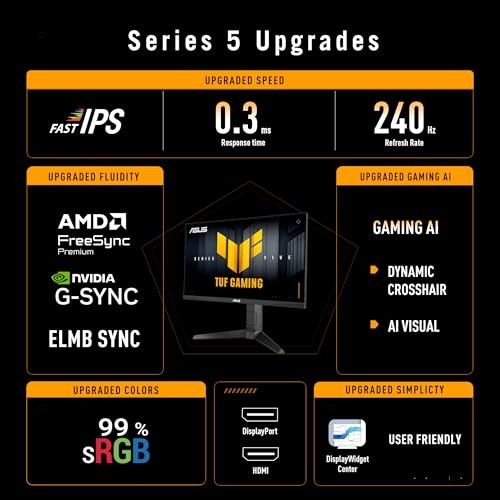 ASUS TUF Gaming Series 5 computer monitor 60.5 cm (23.8") 1920 x - image 2