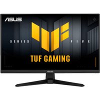 ASUS TUF Gaming Series 5 monitor, 27-inch, Full HD, LED, black frame with logo, sturdy V-shaped stand.