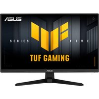 ASUS TUF Gaming VG279QM5A monitor, 27" Full HD, black frame, with stand, displaying TUF Gaming logo on screen