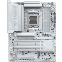 ASUS TUF GAMING X870-PRO WIFI7 motherboard, silver with multiple slots, heatsinks, and socket AM5.