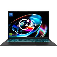Black ASUS V16 gaming laptop with 16" screen, blue backlit keyboard, and NVIDIA GeForce RTX 5050 graphics.