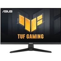 ASUS VG249QE5A monitor, 23.8" Full HD, black frame, TUF Gaming logo, slim bezels, V-shaped stand.