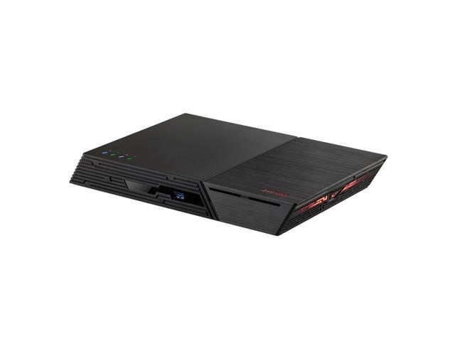 Compact black NAS/storage server with a sleek design, featuring Intel® Celeron® N5105, 4 GB RAM, LED indicators, and multiple connectivity ports.