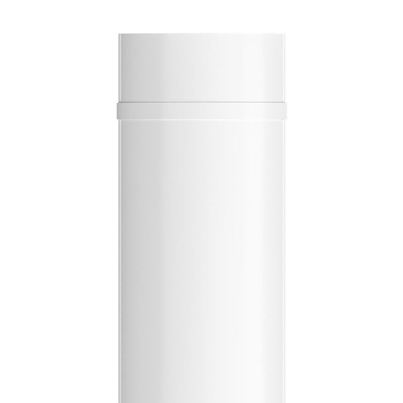 White self-adhesive cable management sleeve, 1.8 meters long, designed to organize and conceal cables for a tidy appearance.