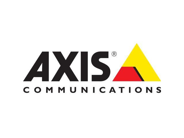 Surveillance flash memory card labeled "02021-001" by AXIS, featuring a sleek design with a black and yellow color scheme and the AXIS logo prominently displayed.