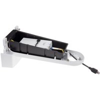 White and black Axis 5506-951 security camera mount with cable, rectangular base, and adjustable arm.