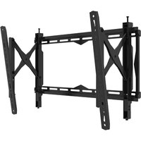 Black B-Tech BT8443/B TV mount for 75" screens, featuring adjustable arms and sturdy metal frame.
