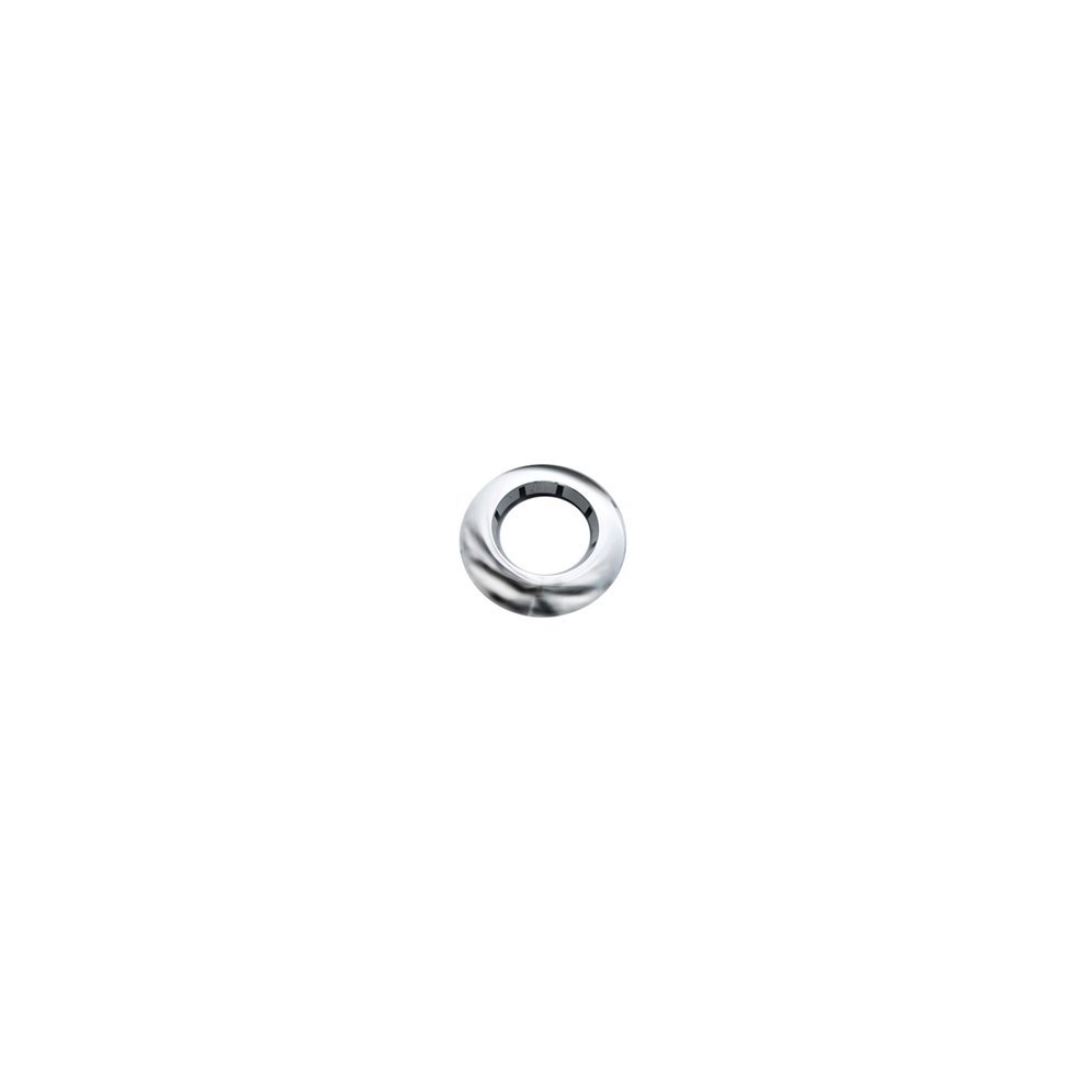 Black 50mm finishing ring for ceiling mount poles, featuring a smooth, circular design with a central opening, made from durable material for a sleek installation look.