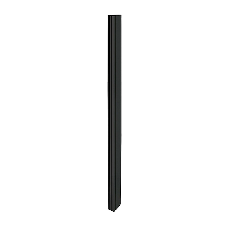 Vertical support column in sleek black finish, measuring 1.8 meters, featuring a slim, rectangular design made from durable metal for stability and support.