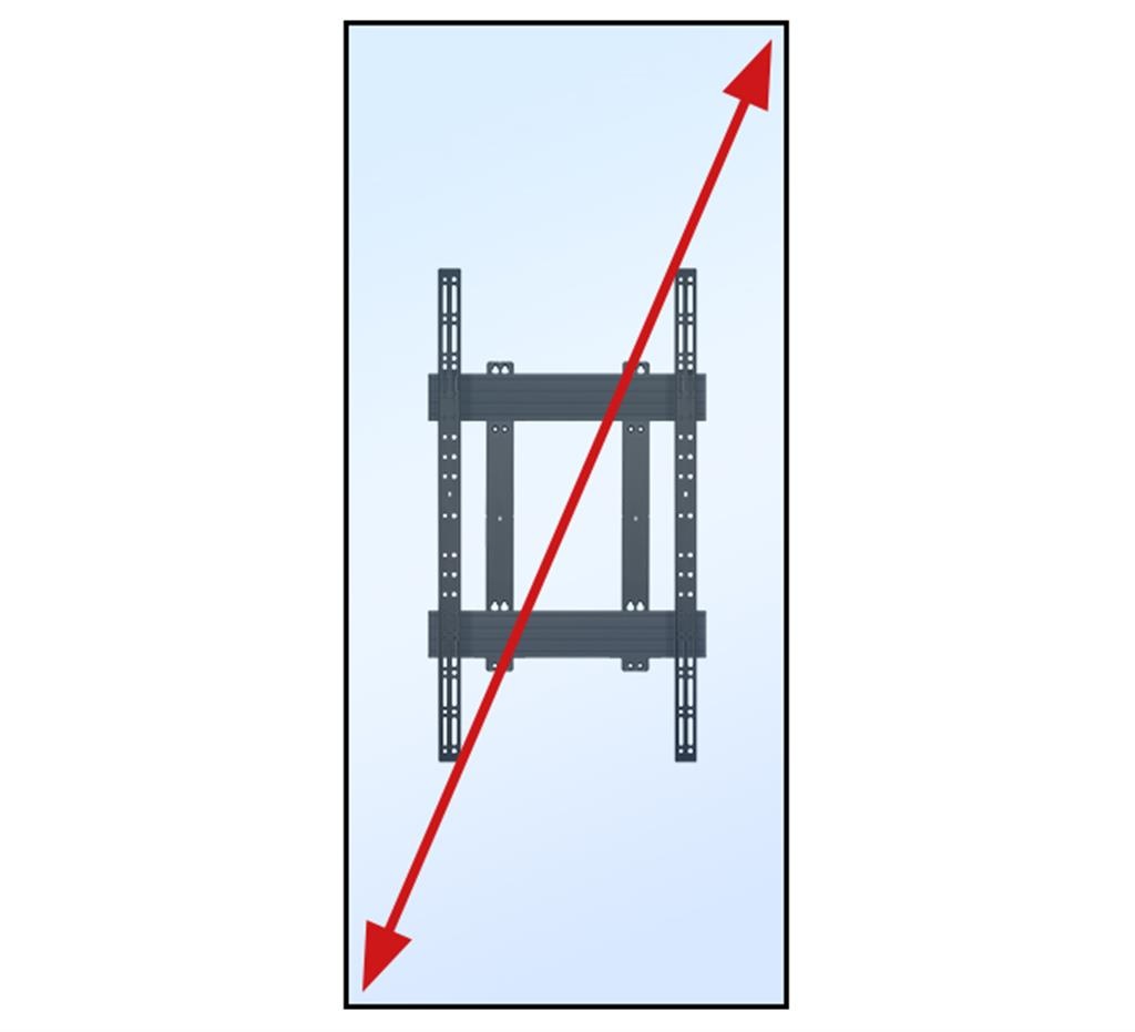 B-Tech SYSTEM X - XL Portrait Wall Mount For Ultrawide Displays - image 5