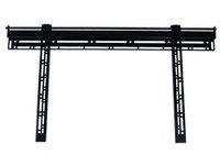 Black heavy-duty projector ceiling mount with adjustable arms and sturdy metal construction, designed for universal compatibility and secure installation.