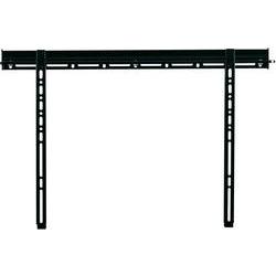 Black metal TV wall mount designed for screens up to 63 inches, featuring adjustable brackets and a sturdy, minimalist design for secure installation.
