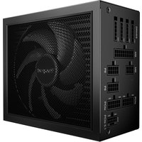 Black be quiet! Dark Power 14 1000 W PSU with 80 Plus Titanium rating, large cooling fan, and modular cable ports.