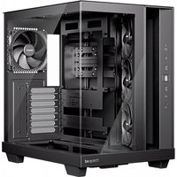 Black be quiet! Light Base 500 Midi Tower with tempered glass panel, multiple fan slots, and sleek minimalist design.