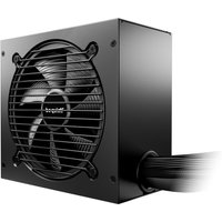 Black be quiet! PURE POWER 12 650W PSU with 20+4 pin ATX, large cooling fan, and sleek matte finish.