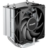 Silver be quiet! Pure Rock Slim 3 processor air cooler with black fan and heat pipes, compact design.