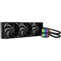 Black be quiet! Silent Loop 3 420mm ARGB liquid CPU cooler with three fans and rainbow-lit pump head.