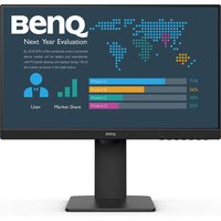 BenQ BL2486TC monitor, 23.8", black frame, adjustable stand, displaying colorful data chart on screen.