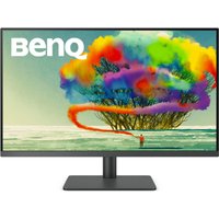 BenQ DesignVue PD3205U 31.5" IPS 4K Ultra HD Monitor with slim bezels, black stand, and vibrant display.