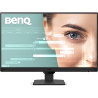 Black BenQ GW2490 monitor, 23.8" Full HD display, slim bezels, rectangular stand, vivid screen visuals.