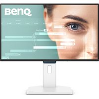 BenQ GW2490TC monitor, 24-inch, slim bezel, 1920x1080 resolution, black frame, white stand.