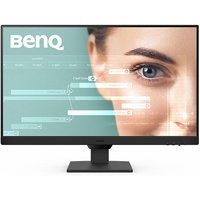BenQ GW2790T 27" Full HD IPS monitor with slim bezels, black stand, and screen displaying graphics and a face.