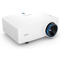 White BenQ LU930 projector with black lens, blue accent, and vented sides, featuring 5000 ANSI lumens and WUXGA resolution.
