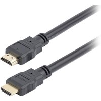 Black Biamp EasyConnect HDMI4k-15 cable with gold-plated connectors and durable outer casing.