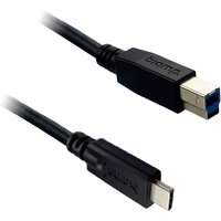 Black Biamp EasyConnect USB3-50-BC cable with USB-A and USB-C connectors, sleek design, and durable build.