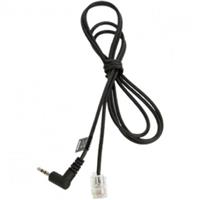 Black serial cable with a right-angle connector on one end and a straight connector on the other, designed for BirdDog BDFLEXPTZ devices, featuring durable material.
