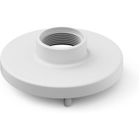 White Bosch NDA-3080-PIP Pendant bracket with circular base and threaded top for mounting.