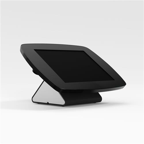 Black Bouncepad Flip stand for Apple iPad 5th Gen 9.7 (2017) featuring a covered front, sleek design, and adjustable angle for optimal viewing.