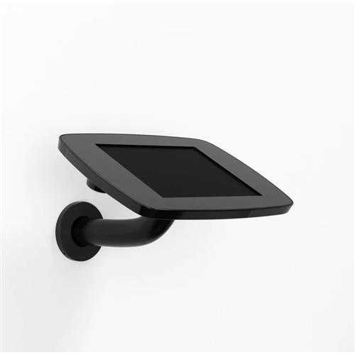 Black Bouncepad Original Branch with a sleek design, featuring an exposed front camera and home button, mounted on a curved black arm.
