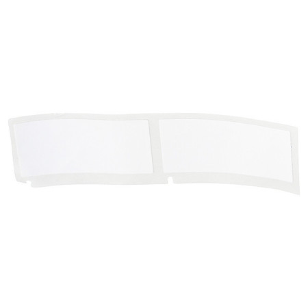 White label/ribbon cartridge by Brady, measuring 1-29/32 inches wide, featuring a smooth, glossy surface ideal for printing labels.