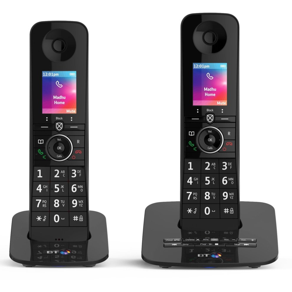 British Telecom D93TWS00 DECT telephone Caller ID Black - image 2