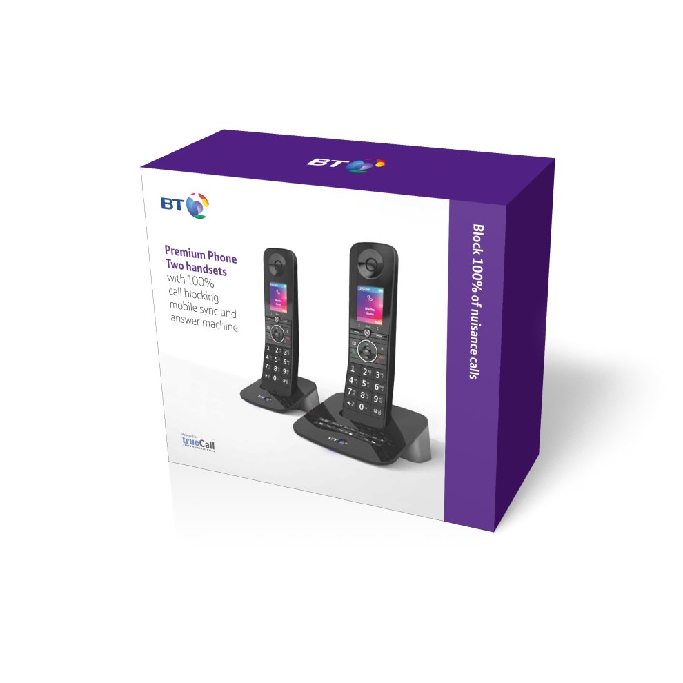 British Telecom D93TWS00 DECT telephone Caller ID Black - image 4