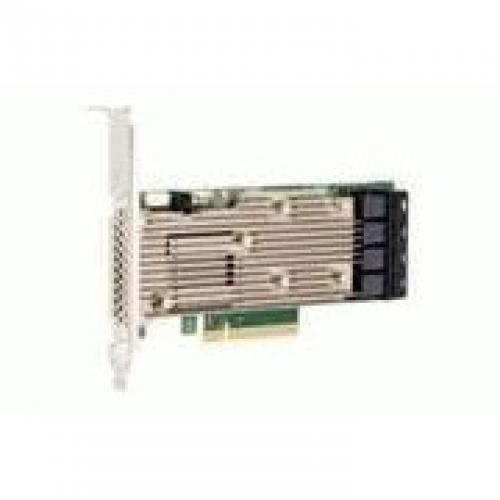 Broadcom CVPM05 Cache Protection Module featuring a green and gold circuit board with multiple slots and connectors, designed for enhancing data integrity in computing systems.