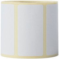 White Brother self-adhesive printer label roll with rectangular labels and yellow backing.