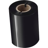 Black Brother thermal-transfer ribbon roll with a cardboard core, 80mm wide, glossy finish.