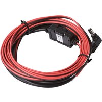 Black and red Brother PA-CD-600WR power adapter with coiled cable and angled connector.