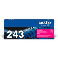 Brother TN-243M magenta toner cartridge in blue box with white text and pink label.