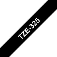 Black Brother TZE-325 label-making tape with white text displaying "TZE-325".