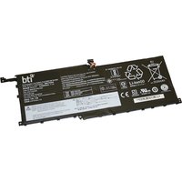 BTI 01AV444 black 50Wh 4-cell battery for Lenovo Thinkpad X1 Carbon with white text and recycling symbols.