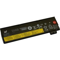 BTI 01AV491 44Wh 6-cell black battery for Lenovo Thinkpad with yellow label and connector on the side.