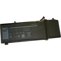 Black BTI 4-cell battery for Dell G7 7590, 7790, G5 5590, with label and connector wires on the side.